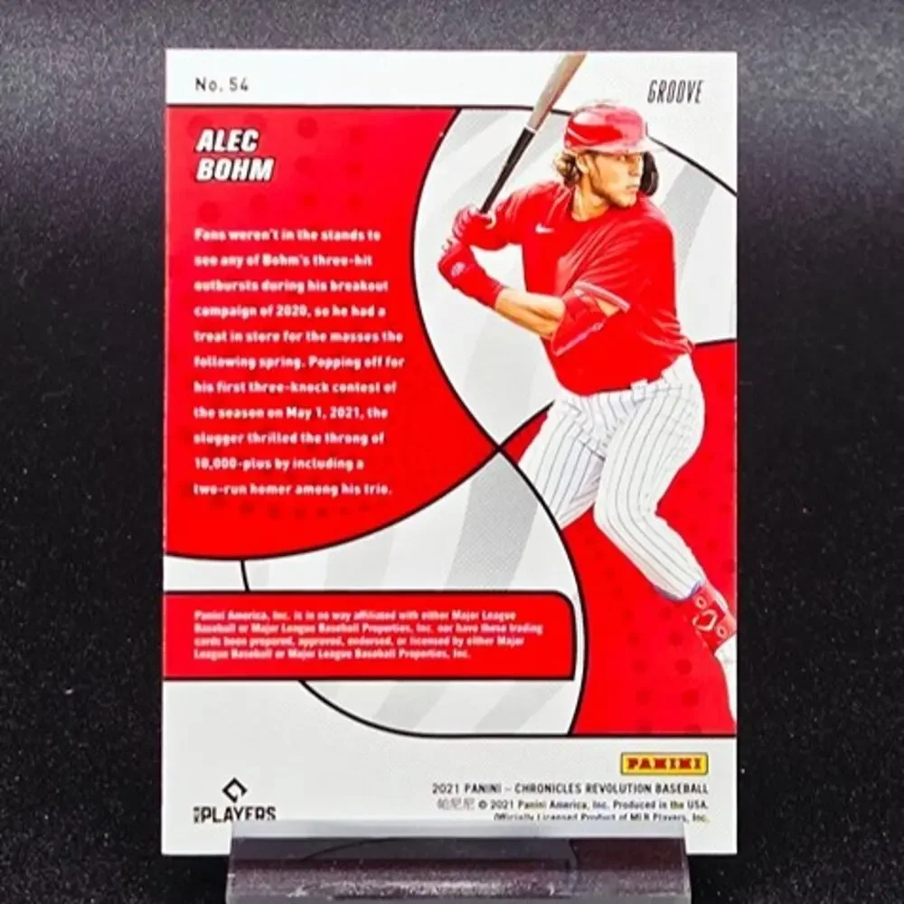 Alec Bohm Revolution Groove Rookie Mojo Certified Red /199 RC Phillies Star